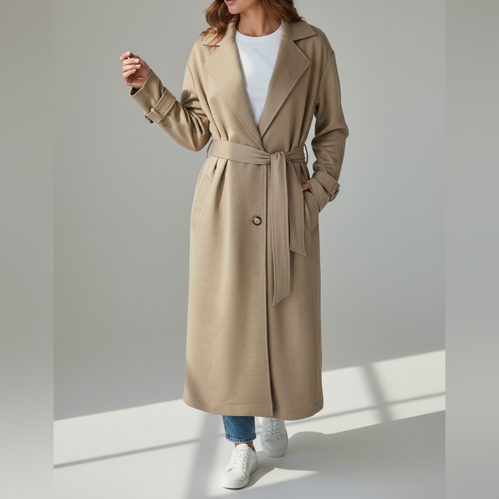Dex Taupe Belted Jacket